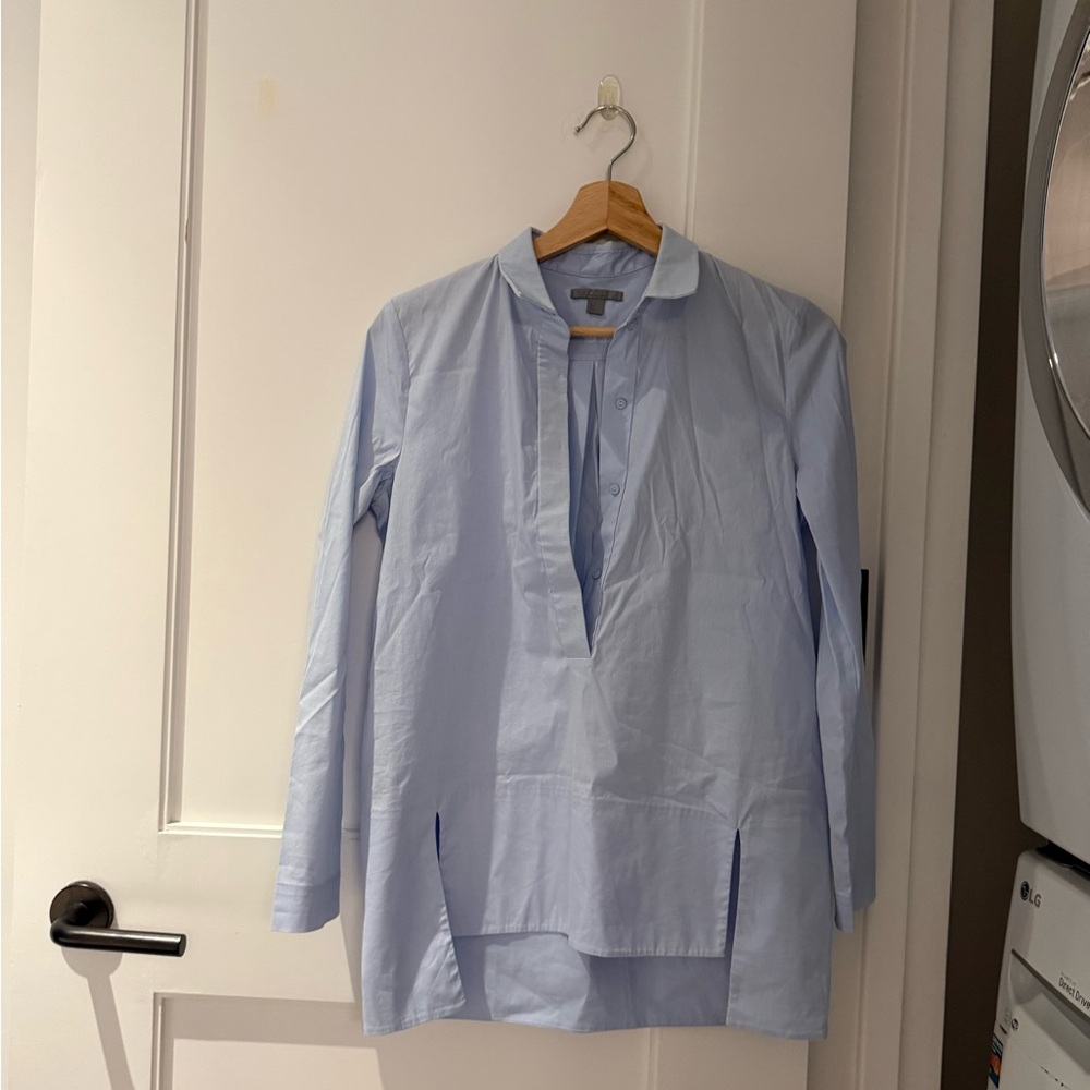 COS Light Blue Button-Front Shirt